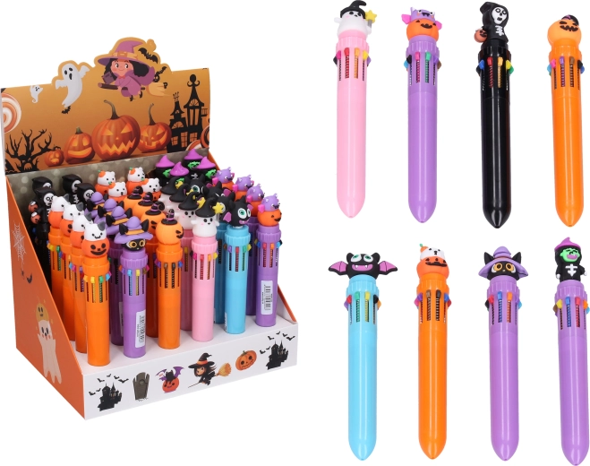 Bolígrafo multicolor Halloween (10 colores) - 1 unidad