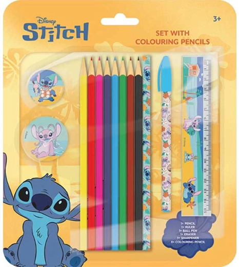 Set de lápices de colores Lilo & Stitch