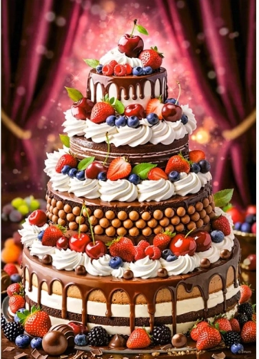 Puzzle Cherry Pazzi Alimentación equilibrada 1000 piezas