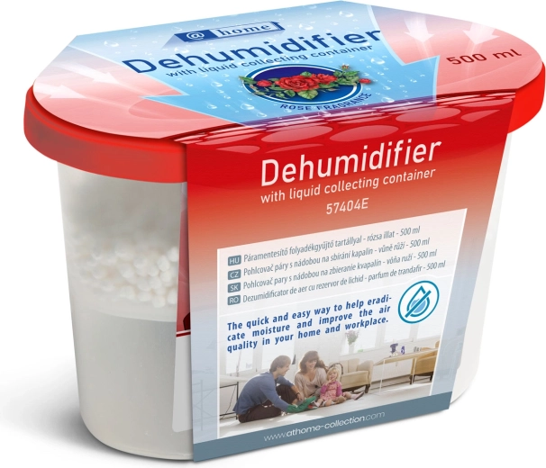 Absorbedor de humedad con recipiente para líquido y fragancia de rosas, 500 ml