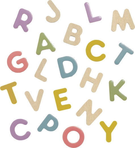 Letras magnéticas de madera Micki (53 uds.)