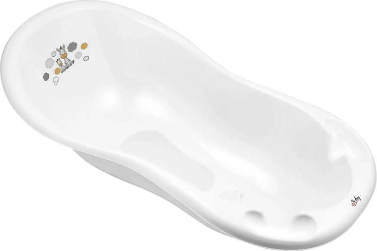Maltex bañera infantil con tapón y antideslizante 100 cm – Zebra blanca