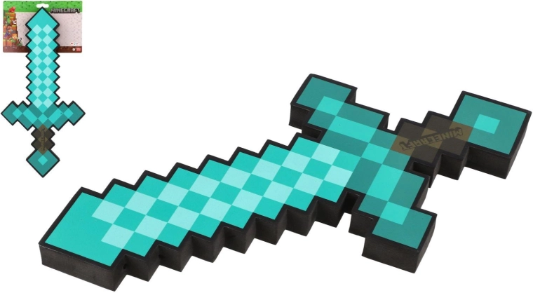 Espada de diamante de espuma de Minecraft