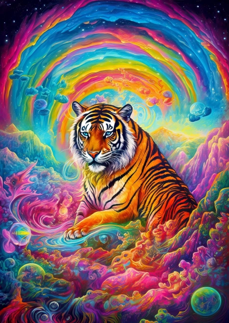 Puzzle Allí donde reinan los tigres 1000 piezas