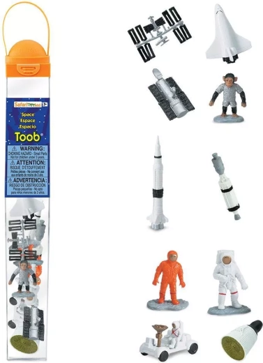 Safari Ltd. Toobs tubo Espacio con 10 figuritas