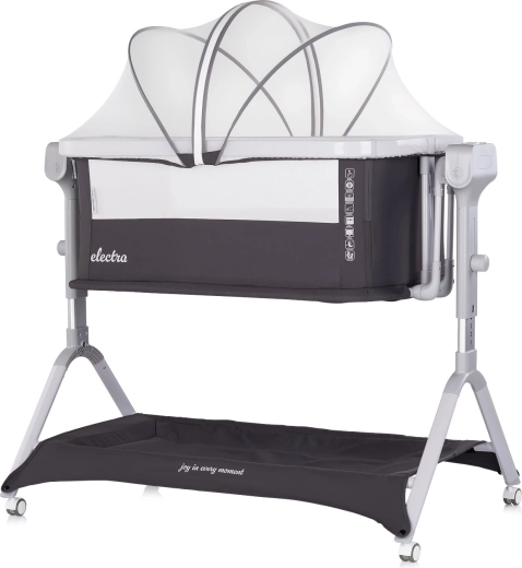 Cuna eléctrica Chipolino 3 en 1 Electra charcoal
