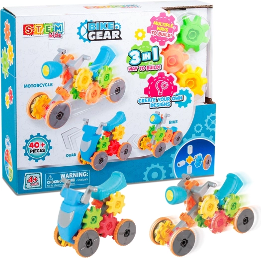 Kit de construcción STEM moto y quad 3 en 1 HAP-P-KID