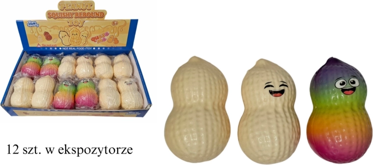 Gniotek Fistaszek juguete antiestrés blandito para apretar (squishy)