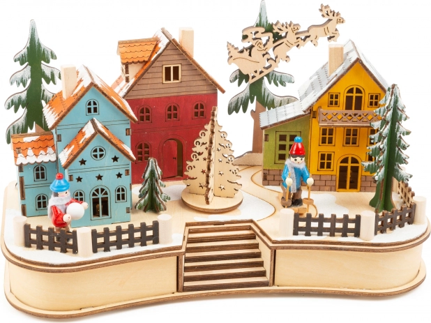 Lámpara navideña de madera – pueblo invernal small foot