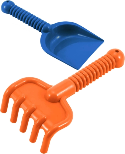 Set de plástico Lori para arena – pala y rastrillos 22/19 cm