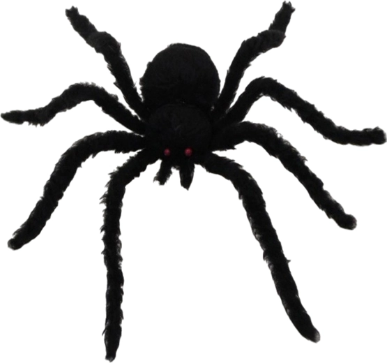 Decoración de fiesta araña negra