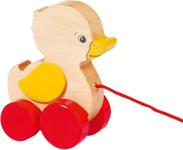 Juguete de arrastre de madera Patito Goki