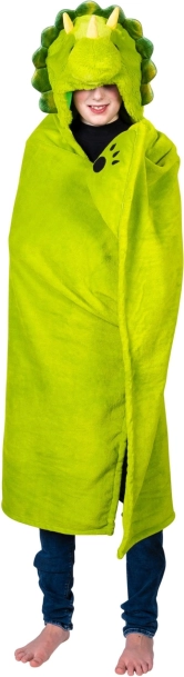 Cozy Noxxiez manta cálida con capucha dinosaurio