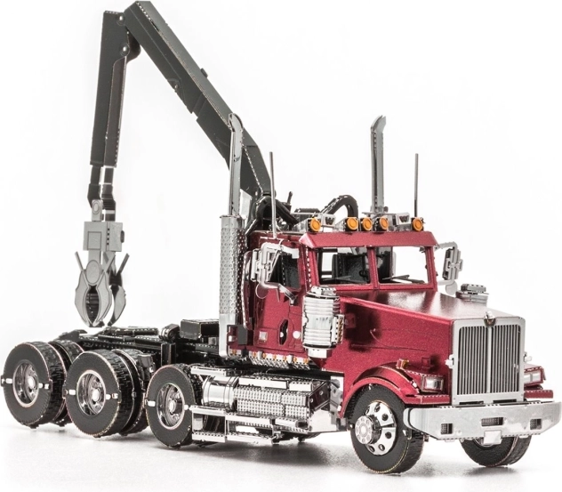 Modelo 3D metálico Western Star 4900 con grúa