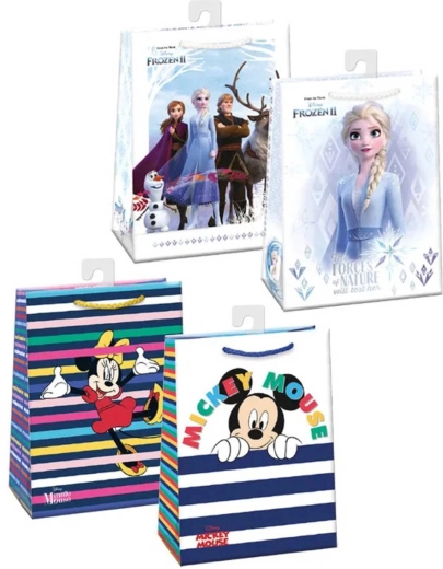 Bolsa de regalo de papel Argus Frozen 2 / Minnie / Mickey 23 × 32 cm - 1 pieza