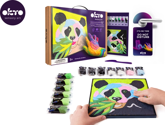 Okto Panda kit artístico de pintar por números