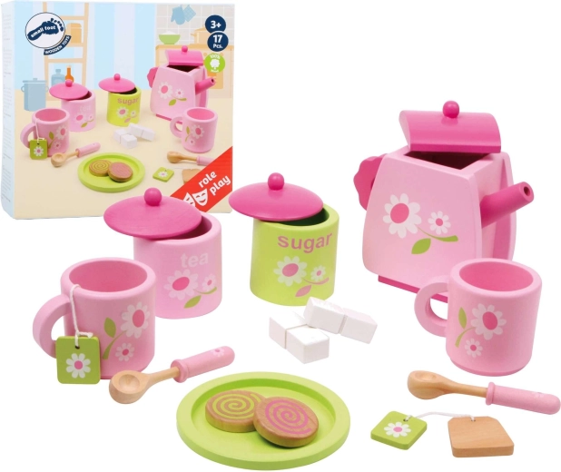 Set de té de madera Rose