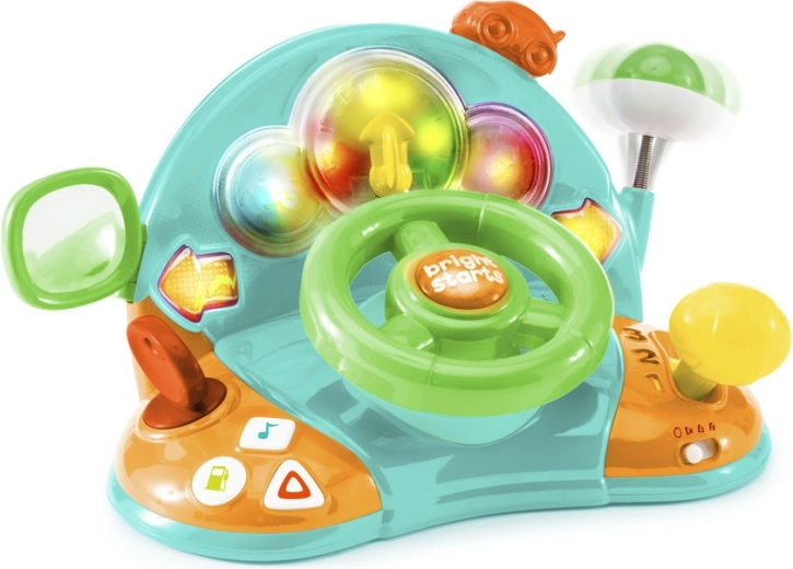 Bright Starts volante luminoso y musical Lights & Colors Driver para niños a partir de 6 meses