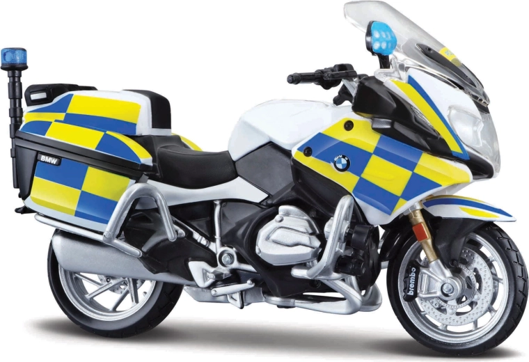 Motocicleta policial Maisto BMW R 1200 RT Policía británica 1:18