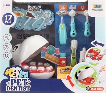 Kit de dentista infantil con perro