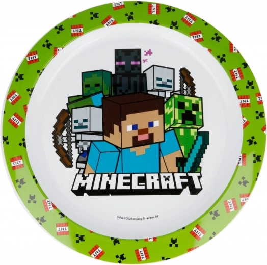 Plato infantil de Minecraft apto para microondas - 1 pieza