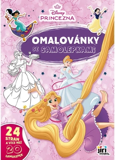 Libro para colorear A4 con pegatinas Disney Princesas