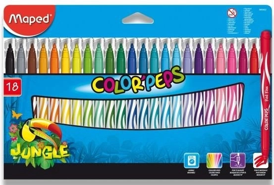 Rotuladores Color'Peps Jungle 18 uds