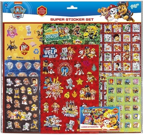 Set de pegatinas CCG Patrulla Canina – súper set (8 láminas)