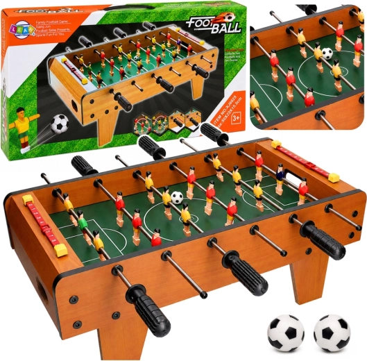 Mini futbolín de mesa 50 cm – mesa de juego de madera
