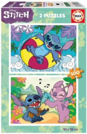 Puzzle Educa Stitch 2x100 piezas
