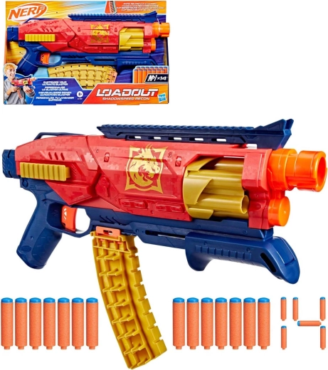 Hasbro Nerf Loadout Shadowspeed Recon bláster con 14 dardos N1