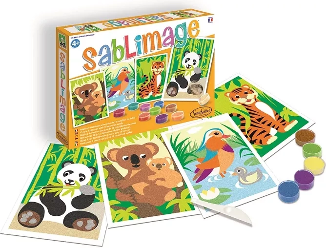 Sentosphere Sablimage mini dibujos de arena de animales en peligro de extinción