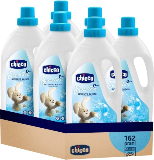 Gel de lavado infantil Chicco Sensitive 1,5 l – pack ahorro 6×
