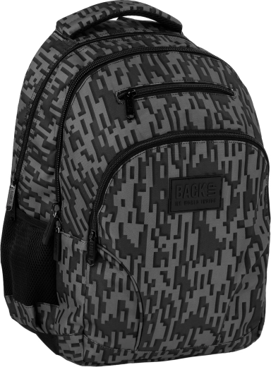 Mochila estudiantil BackUP Steel gris 30 l