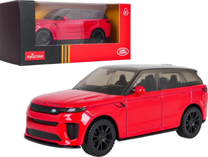 Modelo metálico Range Rover Sport SV RASTAR a escala 1:43, rojo