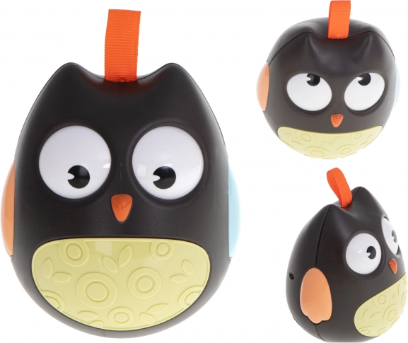 Búho mecedor sensorial para bebés – Černá