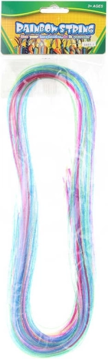 Cordones de trenzado de colores y tubos moldeables 100 cm, set de 35 uds