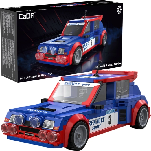 Set de construcción CaDA coche de carreras RENAULT 5 Maxi Turbo, 308 piezas