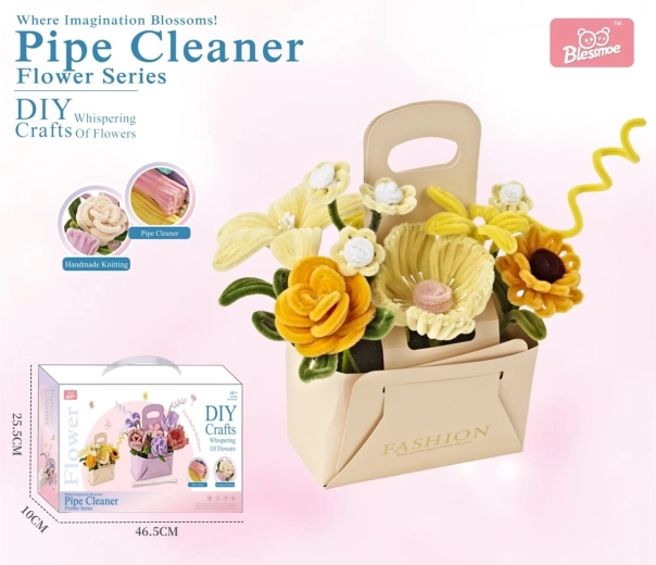 Kit creativo DIY para hacer un ramo de flores para niños