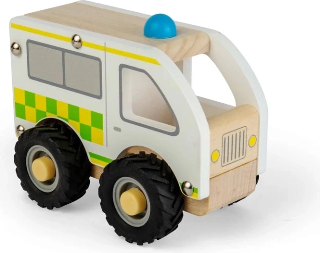 Bigjigs Toys mini ambulancia de madera