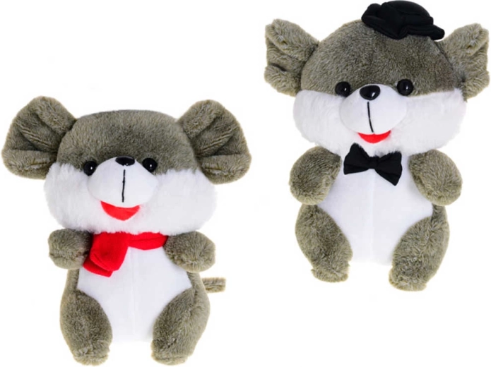 Ratón de peluche baby 20 cm sentado - 1 pieza