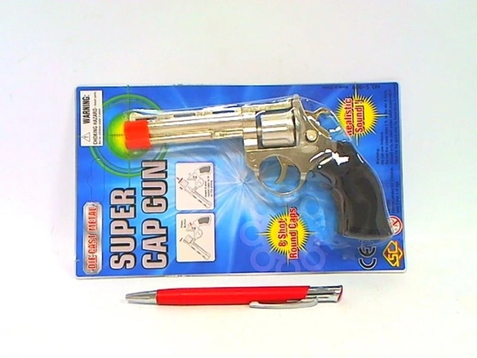 Pistola metálica de cápsulas en blíster