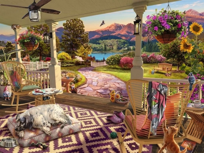 Puzzle Ravensburger veranda acogedora 750 piezas