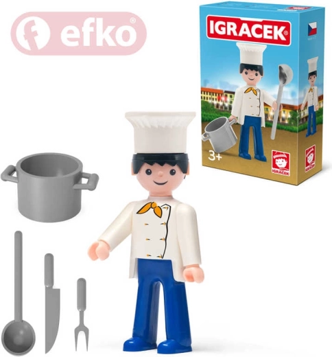 EFKO Igráček cocinero con accesorios en caja