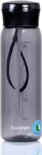Botella de agua Casno de tritán 600 ml gris - 1 unidad