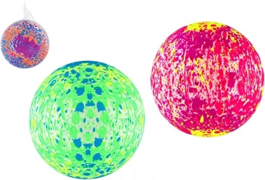 Balón inflable colorido con salpicaduras 22 cm