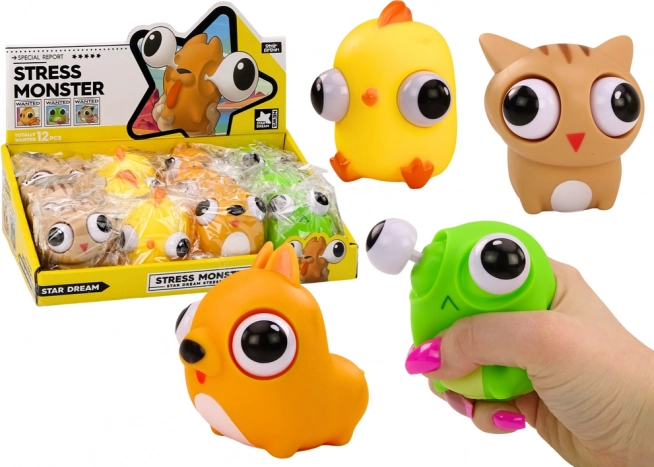 Juguete antiestrés monstruo divertido (squishy sensorial), surtido