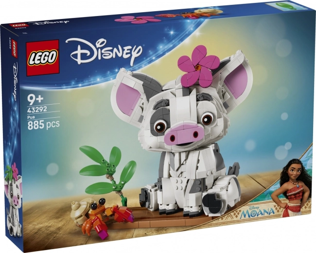 LEGO Disney Vaiana – Pua, figura articulada de cerdito