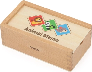 Memorama de madera con animales