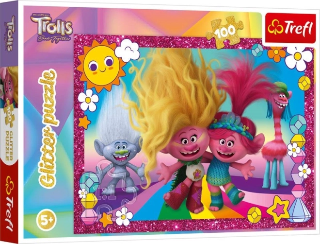 Puzzle brillante Trolls 3 – 100 piezas
